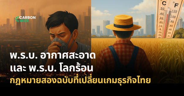 พ.ร.บ. อากาศสะอาด และ พ.ร.บ. โลกร้อน กฎหมายสองฉบับที่เปลี่ยนเกมธุรกิจไทย